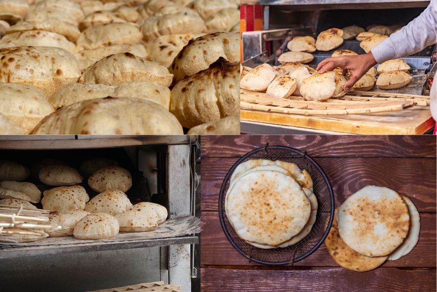 Bánh mì dẹt Aish Baladi - Một trong những món ăn nổi tiếng tại Ai Cập