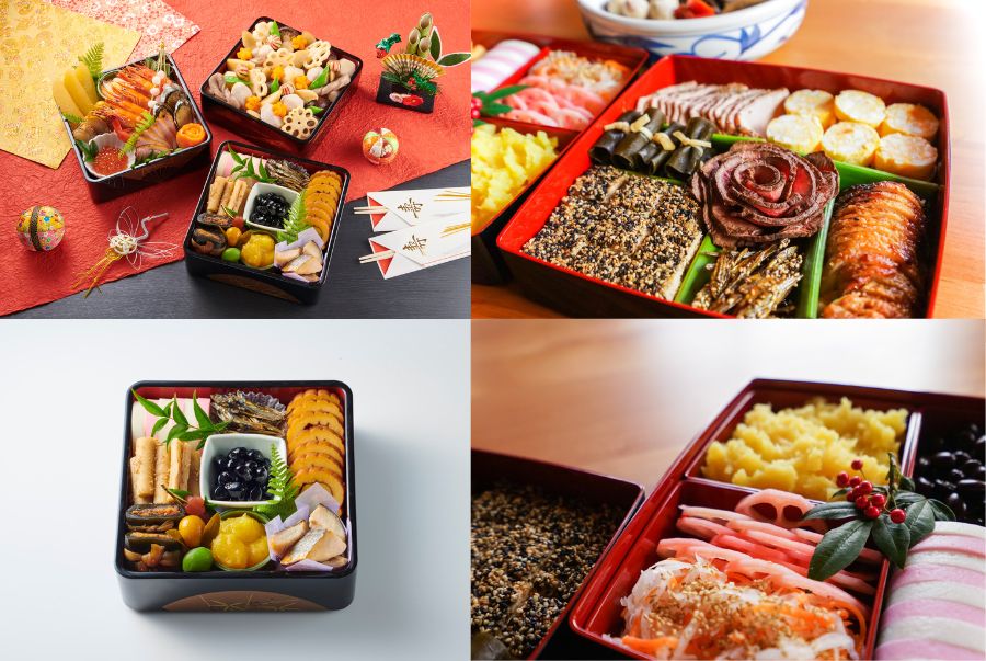 Osechi Ryori là mâm cơm đầu năm được trình bày trong hộp jubako sơn nhiều tầng