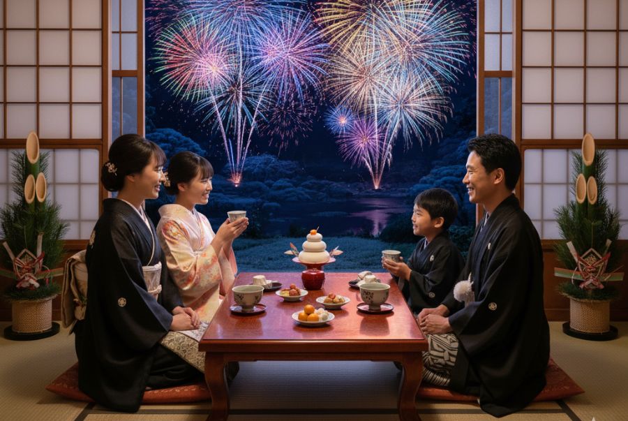 Tết là khoảnh khắc mọi người trong gia đình cùng nhau quây quần tại Nhật Bản