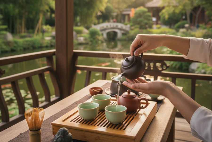 Trà đạo Đài Loan mang một tinh thần tự nhiên, thiền vị và gần gũi