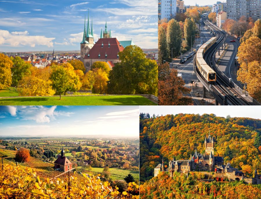 Khung cảnh ngập tràn sắc thu của nước Đức vô cùng lãng mãn và nên thơ