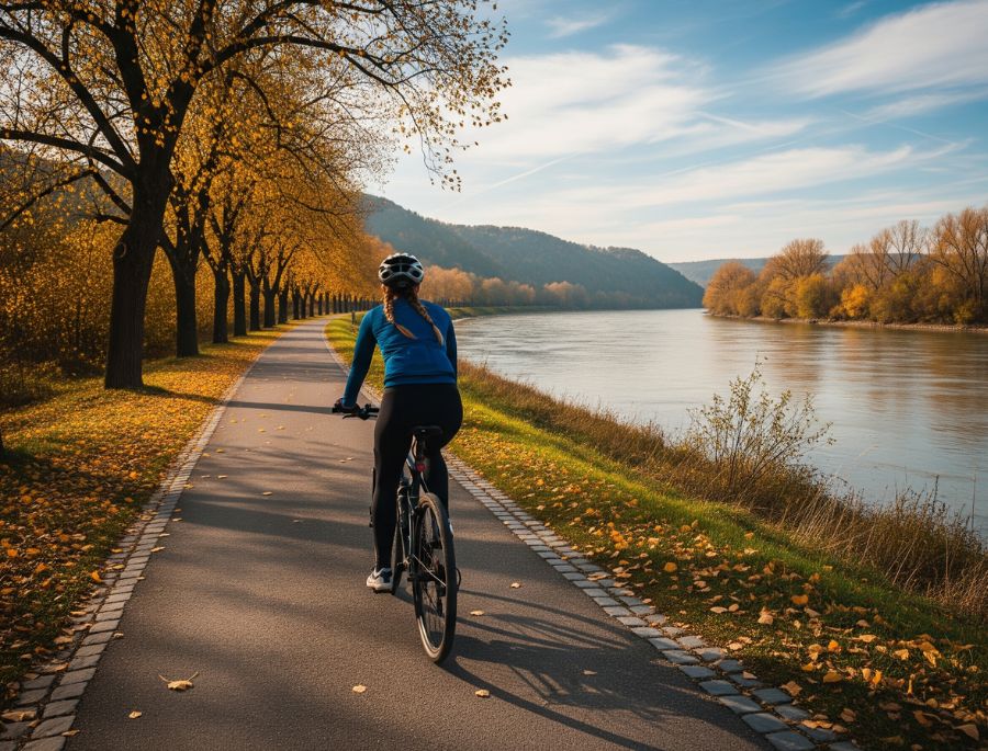 Trekking hoặc đạp xe đi dạo là hoạt động được nhiều người yêu thích mỗi khi mùa thu đến