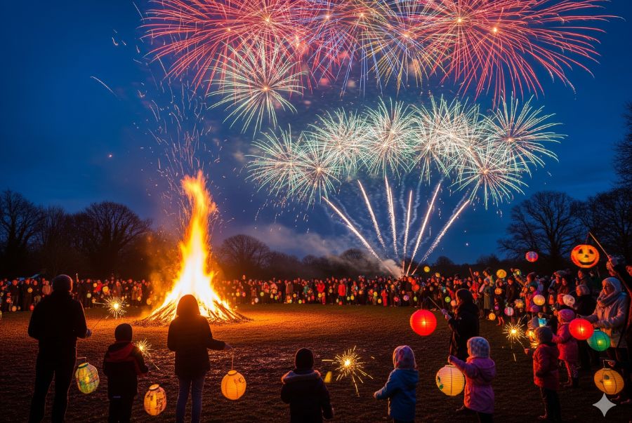 Lễ hội Bonfire Night là dịp để tưởng niệm sự kiện Guy Fawkes