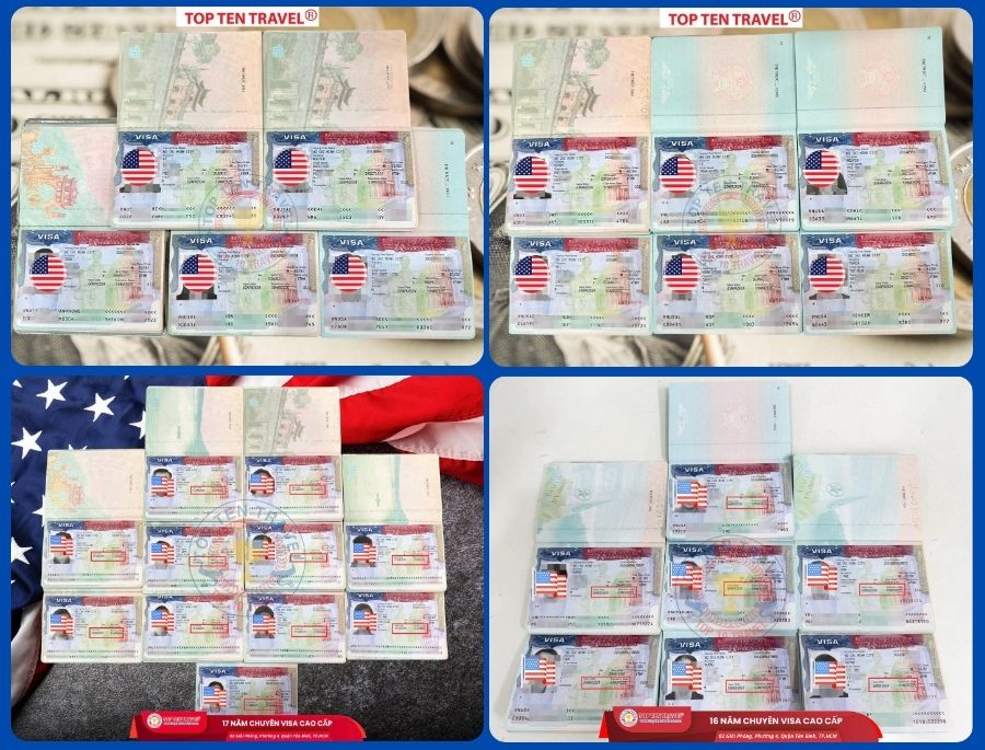 Các thông tin trên visa Mỹ thường là số hộ chiếu, quốc tịch, giới tính, ngày sinh, nơi sinh... 