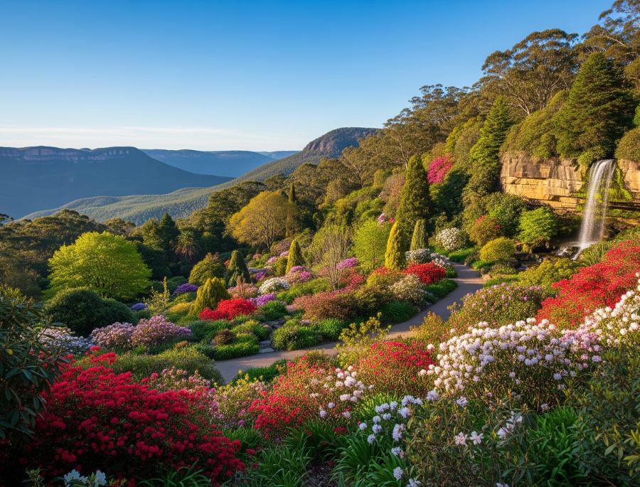 Với khung cảnh đẹp kết hợp với thiên nhiên yên bình, Blue Mountains Botanic Garden sẽ là điểm đến lý tưởng của nước Úc vào mùa xuân