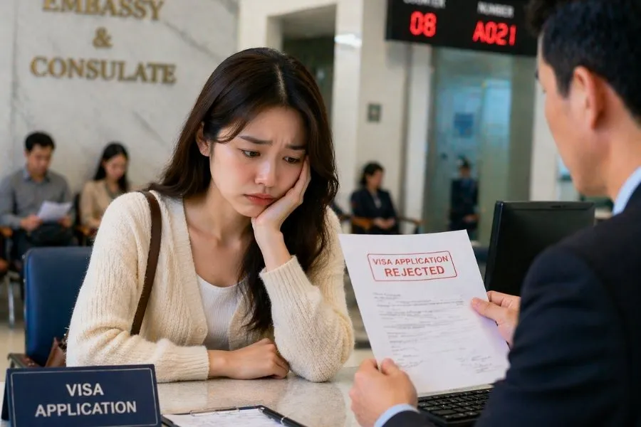 Việc từng bị từ chối visa là một trong những lý do khiến bạn dễ bị đánh trượt lần 2