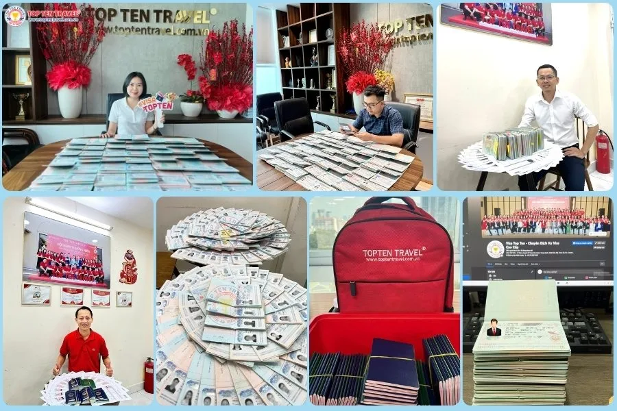 Với việc chuẩn bị hồ sơ hợp lý, Top Ten Travel đã mang đến sự thành công cho hàng ngàn khách hàng