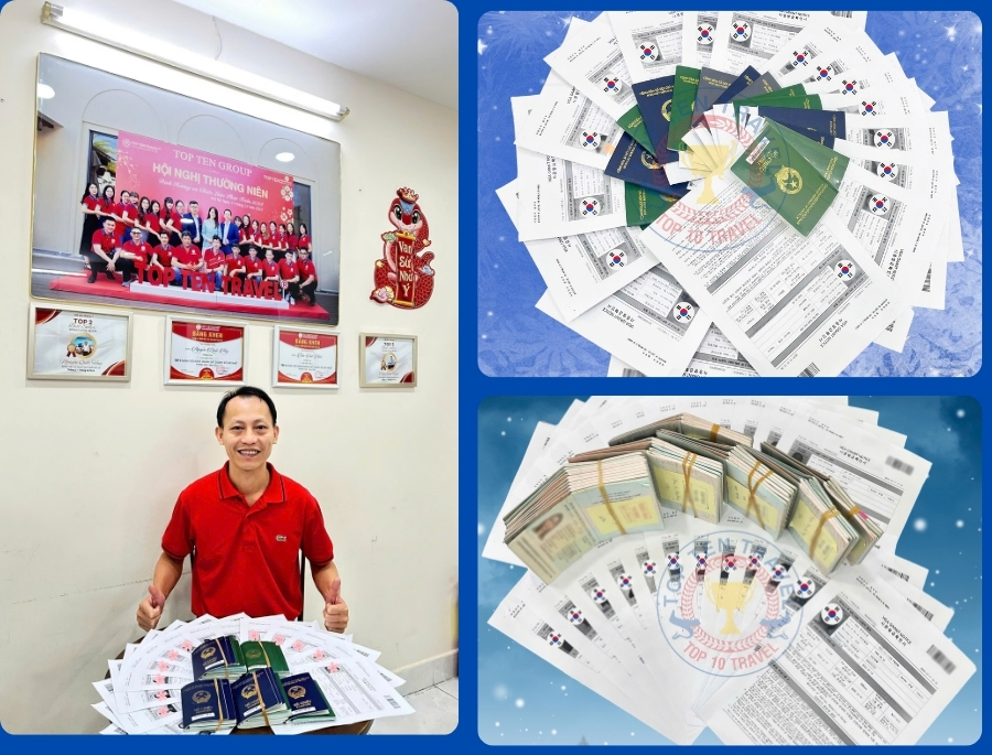 Những bộ hồ sơ xin visa thành công cập bến mỗi ngày tại Top Ten Travel