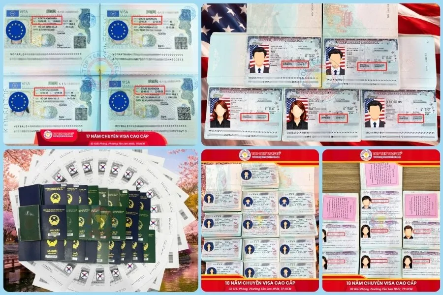 Top Ten Travel hiện cung cấp dịch vụ xin visa của hơn 50 quốc gia trên thế giới