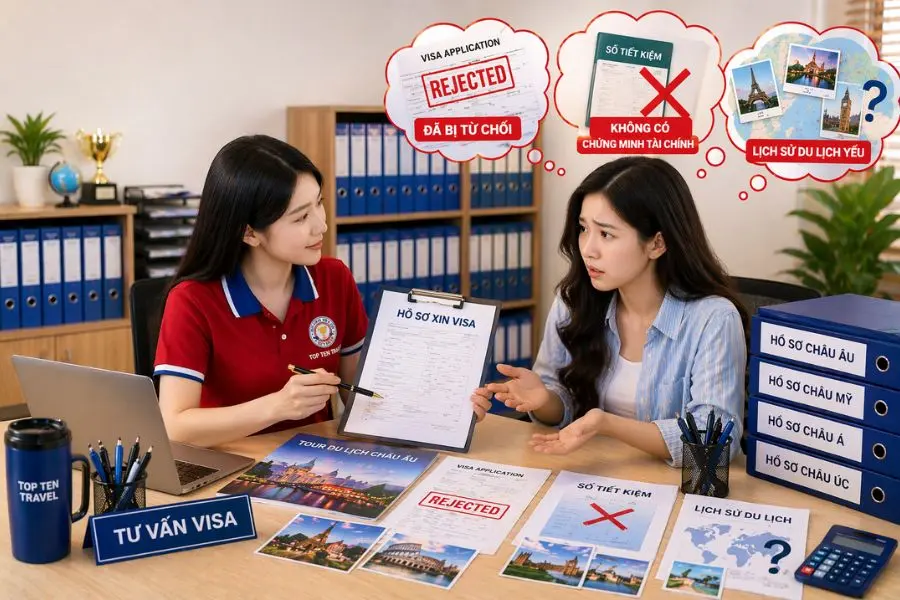 Một số các lý do khiến nhiều người dễ bị từ chối hồ sơ xin visa Châu Âu