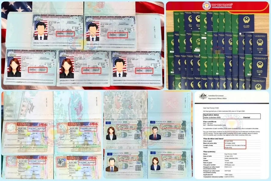 Một số các thị trường xin visa du lịch đòi hỏi cao về lịch sử du lịch