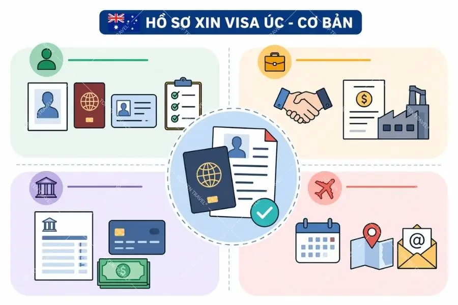Một số các loại giấy tờ quan trọng trong bộ hồ sơ xin visa úc