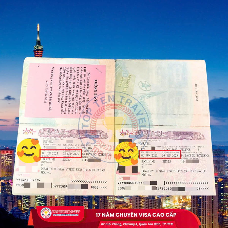 Xin visa du lịch Đài Loan là một bước quan trọng trong hành trình khám phá quốc gia xinh đẹp này