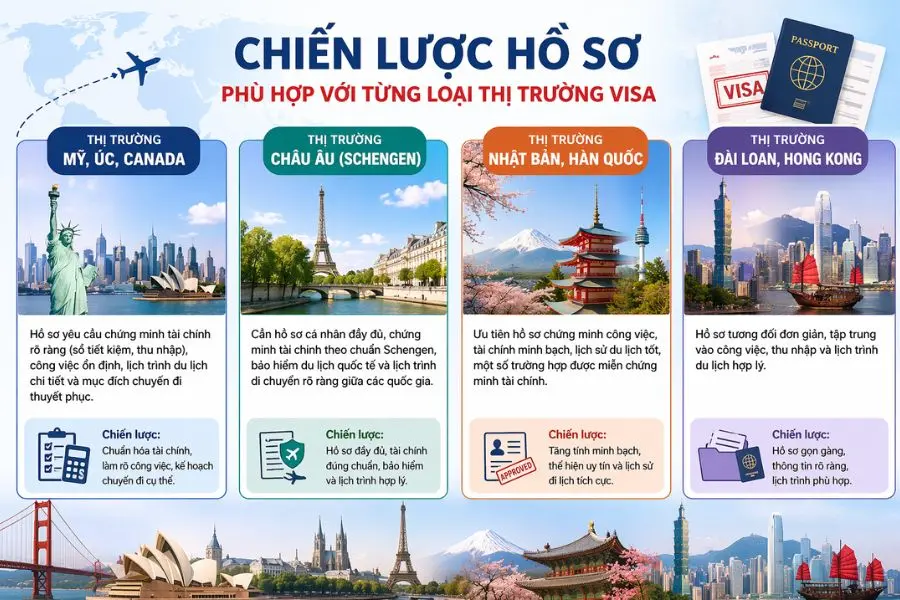 Một số các chiến lược của các thị trường visa trọng yếu tại Top Ten Travel