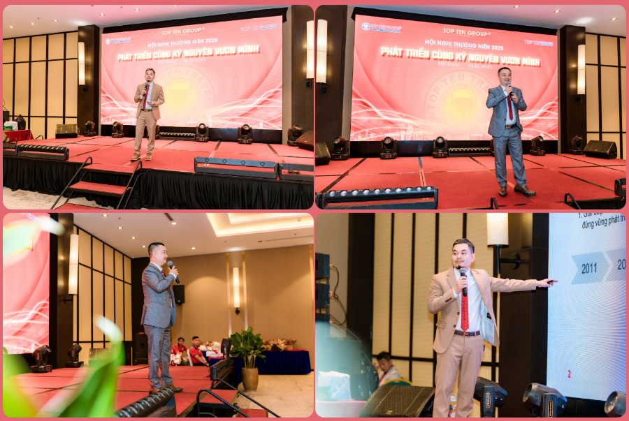 2 Co - Founder của Top Ten Group là Ông Nguyễn Văn Toàn và Ông Dương Bá Hưng đang chia sẻ về những định hướng và chiến lược trong năm 2026