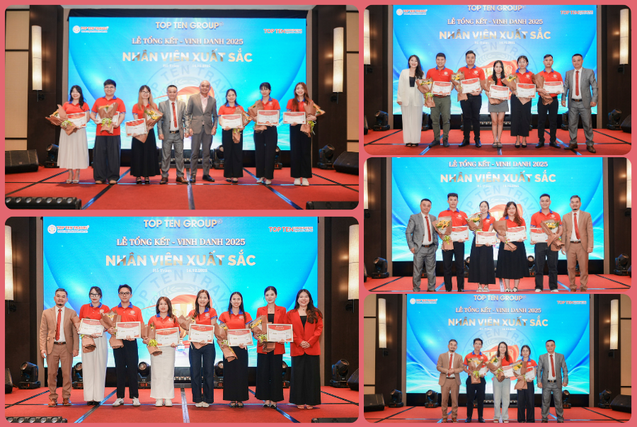 Hạng mục vinh danh các Nhân Viên xuất sắc trong năm 2025 đến từ các phòng ban