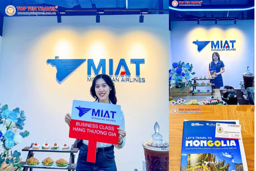 Đại diện Top Ten Travel chụp ảnh lưu niệm tại hội thảo “Khám phá huyền thoại Mông Cổ”