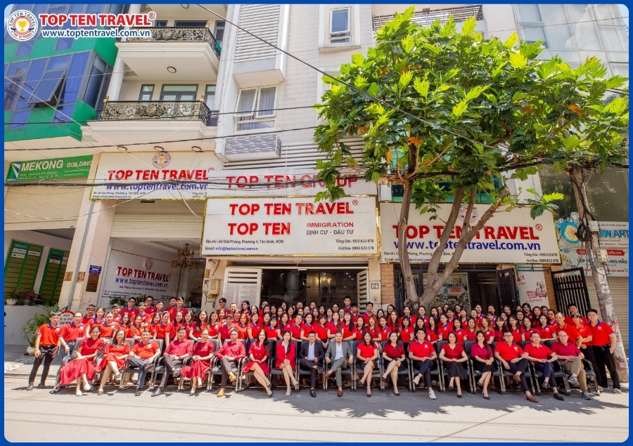 Top Ten Travel là doanh nghiệp lữ hành với hơn 15 năm kinh nghiệm, tọa lạc tại số 02,04,06 Giải Phóng, Phường 4, Quận tân Bình, TP HCM