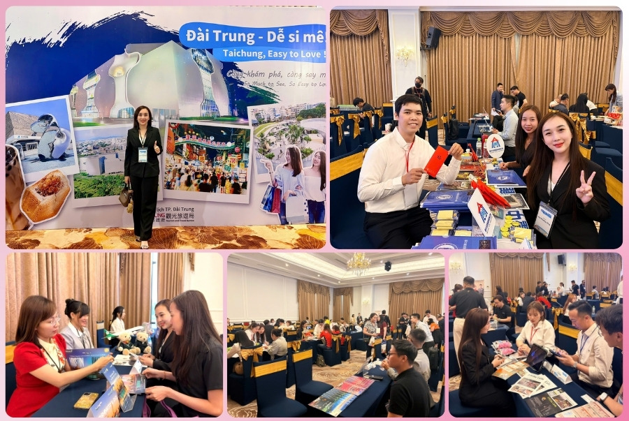 Bà Mai Thị Phương Hằng – Trưởng Phòng Tour Đài Loan gặp gỡ, trao đổi và kết nối với các đơn vị du lịch Đài Loan trong khuôn khổ sự kiện