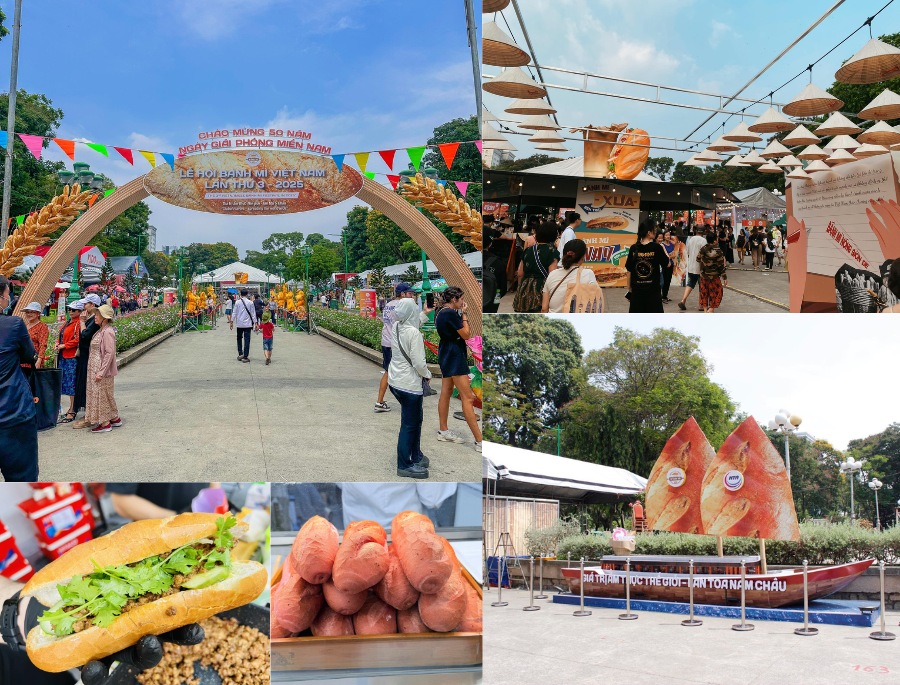 Lễ hội Bánh Mì Việt Nam lần thứ 3 đã diễn ra tại Công viên Lê Văn Tám với nhiều hoạt động sôi nổi