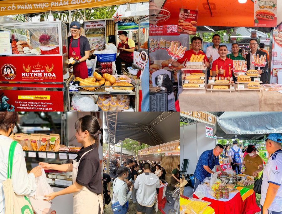 Một số các gian hàng bánh mì nổi bật ở sự kiện thu hút được đông đảo thực khách tới thưởng thức