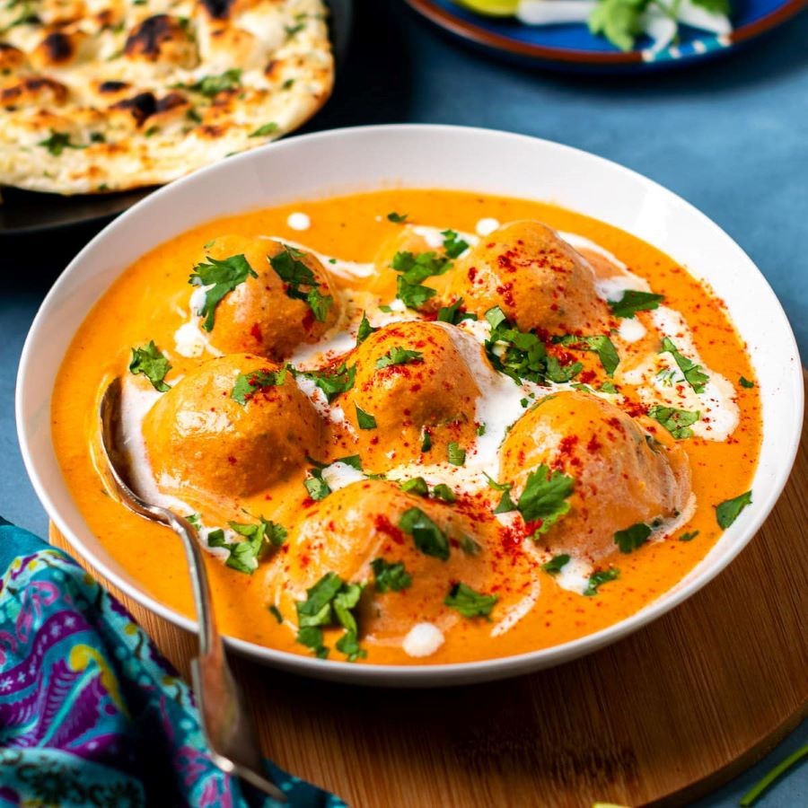 Malai Kofta là một món chay “thịt viên” ăn cùng với nước sốt đậm đặc