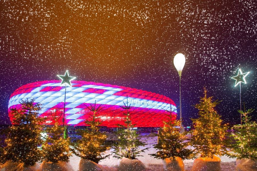 Sân vận động Allianz Arena là sân nhà của Bayern Munich - một trong những đội bóng hàng đầu thế giới