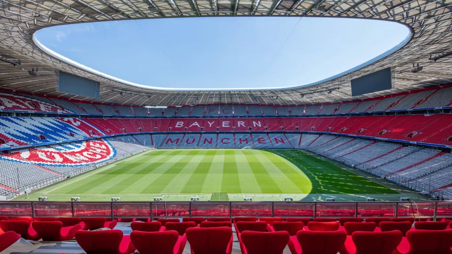 Sân vận động Allianz Arena là sân nhà của Bayern Munich - một trong những đội bóng hàng đầu thế giới