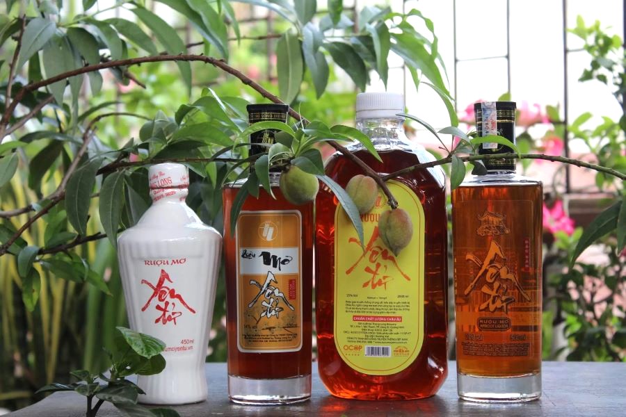 Rượu mơ Yên Tử Quảng Ninh có hương vị cực kỳ đặc trưng, màu sắc hổ phách tự nhiên