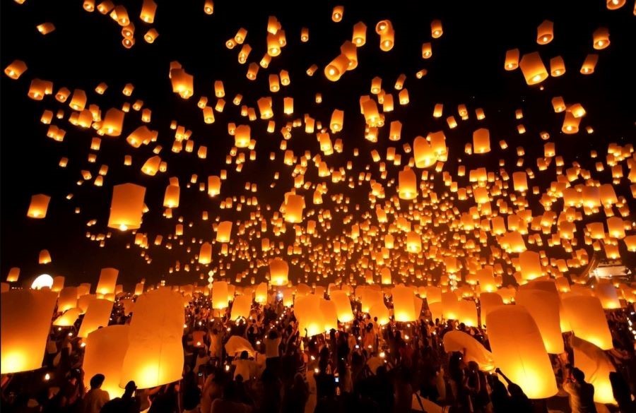 Lễ hội Yi Peng với cảnh tượng “có một không hai” của hàng ngàn chiếc đèn lồng rực rỡ