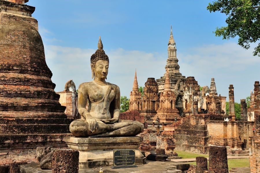 Sukhothai với những tàn tích của một thành phố cổ xưa