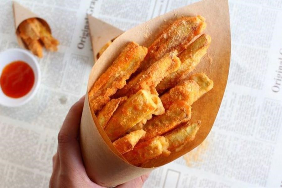 Khoai lang chiên - món ăn phổ biến của ẩm thực đường phố Hàn Quốc