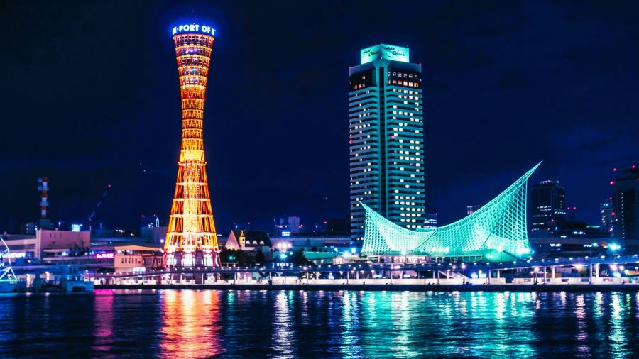 Địa điểm du lịch ở Kobe Nhật Bản hấp dẫn không thể bỏ qua chính là Tháp cảng Kobe