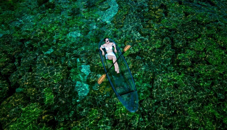 Bức ảnh được chụp từ góc cao