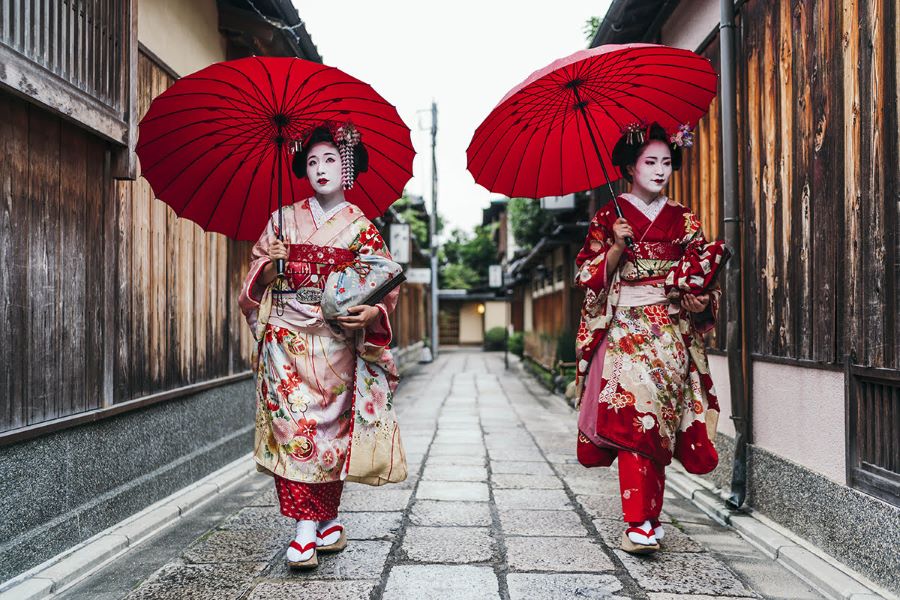 Những nàng Geisha, nàng Maiko xinh đẹp thường xuất hiện tại Khu phố cổ Gion