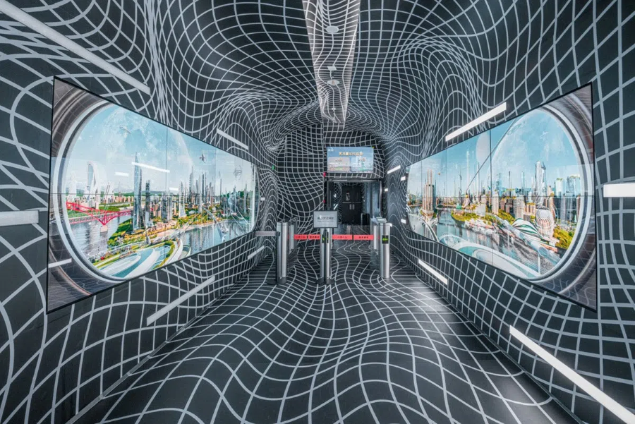 Lối thiết kế hiện đại bên trong toà nhà nằm ngang cao nhất thế giới tại Trùng Khánh