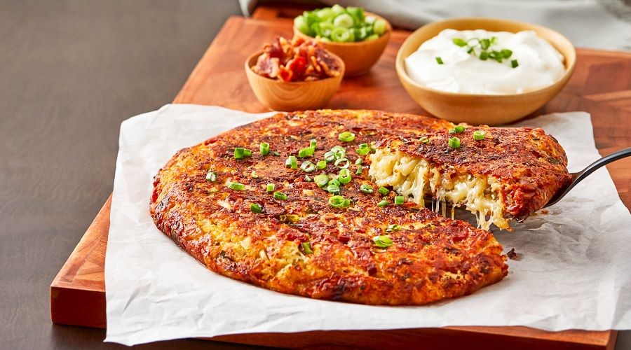 Rösti giòn ở phía ngoài nhưng lại mềm mại, thơm béo và tan chảy ở trong
