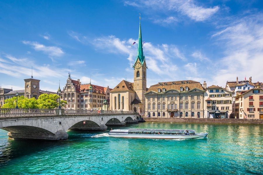 Thành phố Zurich - lựa chọn tuyệt vời cho chuyến ghé thăm Thụy Sĩ