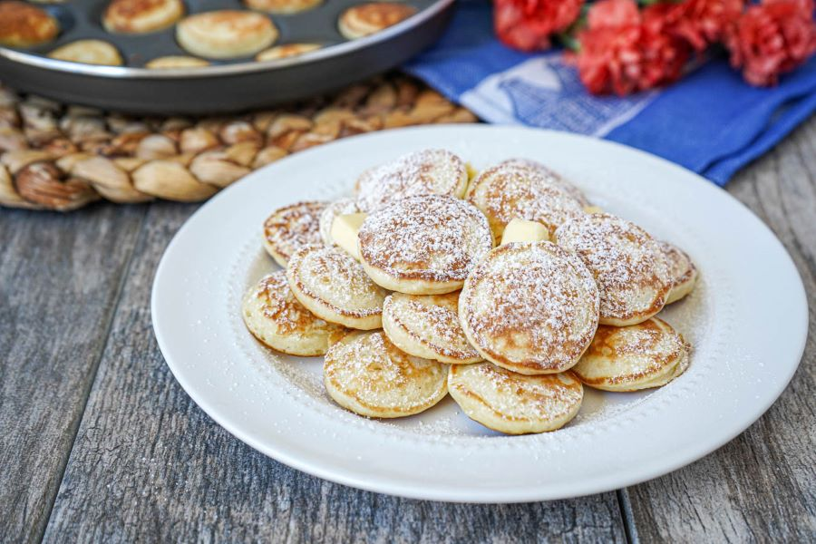 Poffertjes là một món bánh đặc biệt của người Hà Lan