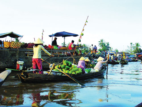 Chợ nổi miền Tây 