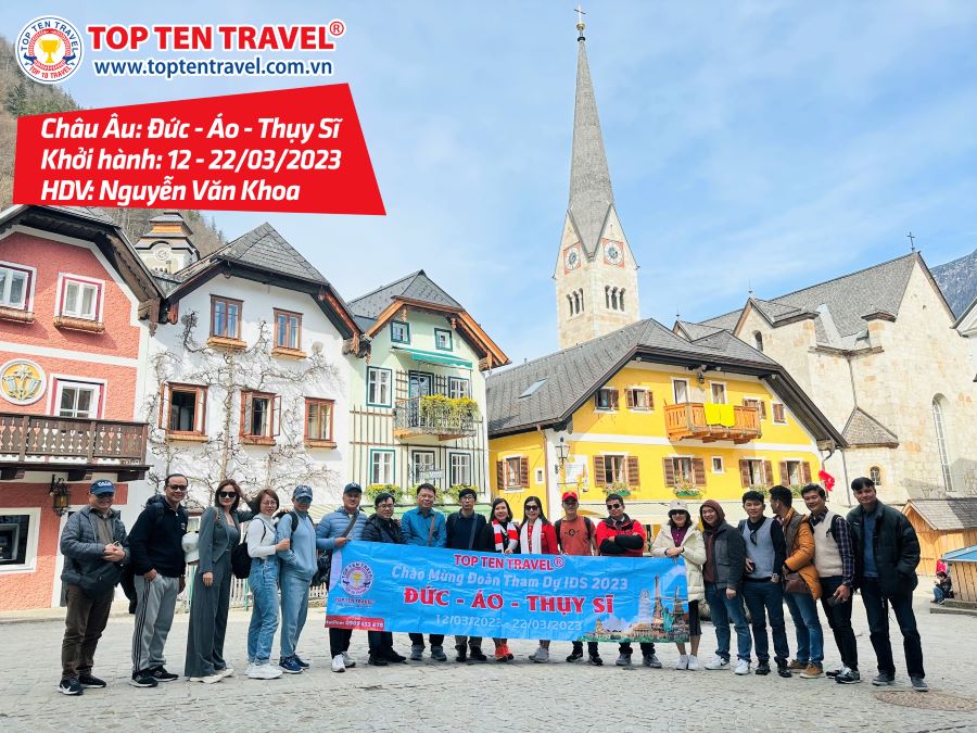 Tổng hợp hình đoàn tour du lịch khởi hành tháng 3 tại Top Ten Travel