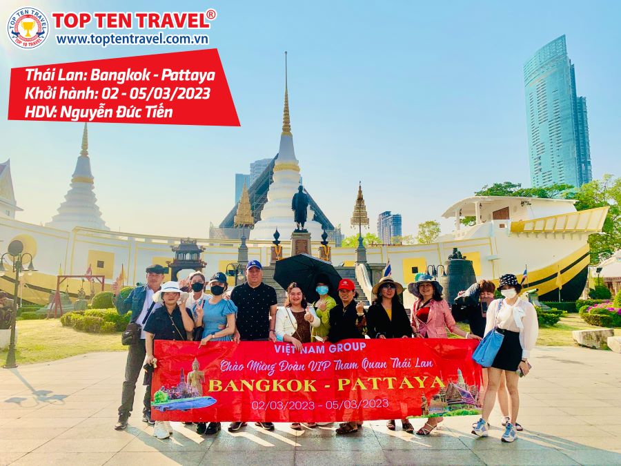 Tổng hợp hình đoàn tour du lịch khởi hành tháng 3 tại Top Ten Travel
