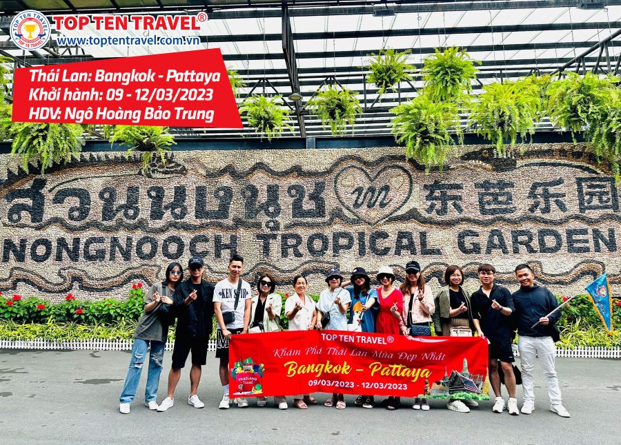 Tổng hợp hình đoàn tour du lịch khởi hành tháng 3 tại Top Ten Travel