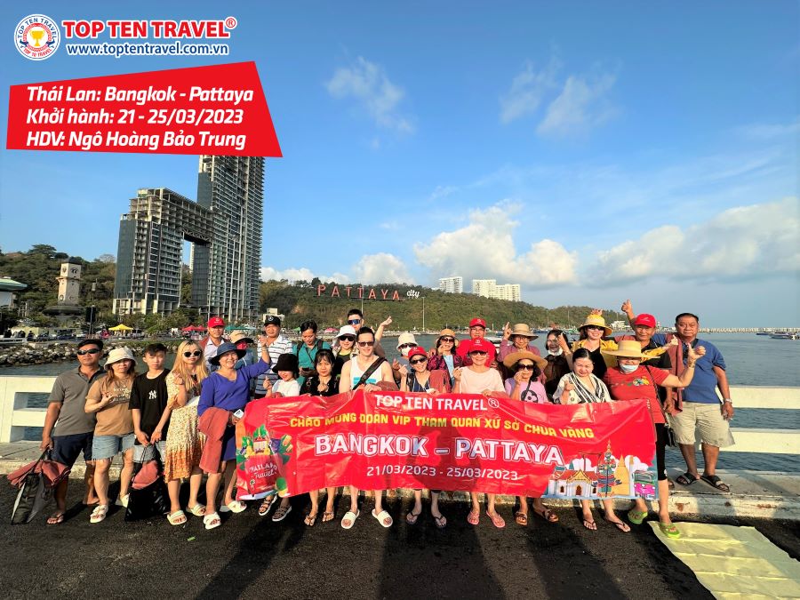 Tổng hợp hình đoàn tour du lịch khởi hành tháng 3 tại Top Ten Travel