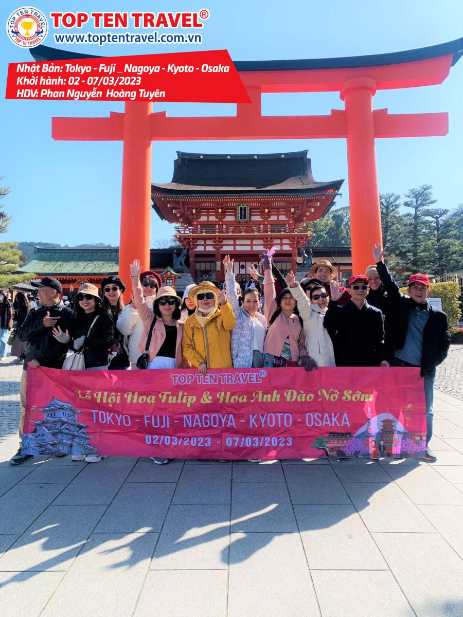 Tổng hợp hình đoàn tour du lịch khởi hành tháng 3 tại Top Ten Travel