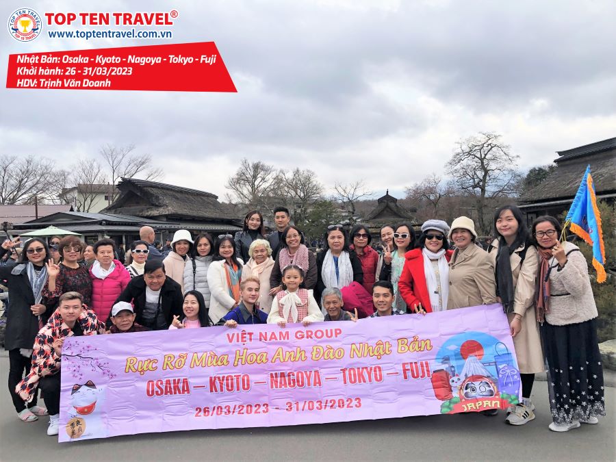 Tổng hợp hình đoàn tour du lịch khởi hành tháng 3 tại Top Ten Travel