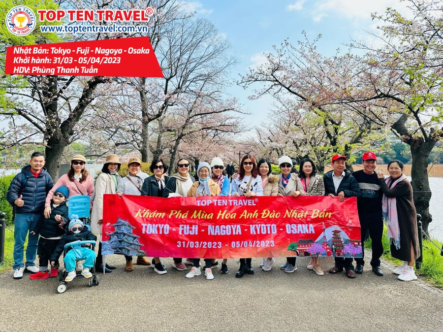 Tổng hợp hình đoàn tour du lịch khởi hành tháng 3 tại Top Ten Travel