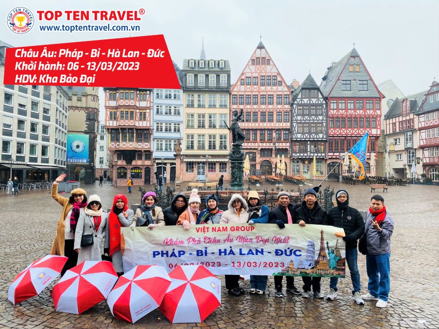 Tổng hợp hình đoàn tour du lịch khởi hành tháng 3 tại Top Ten Travel