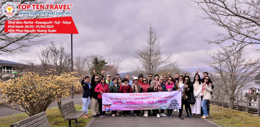 Tổng hợp hình đoàn tour du lịch khởi hành tháng 3 tại Top Ten Travel