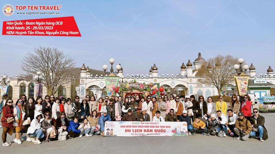 Tổng hợp hình đoàn tour du lịch khởi hành tháng 3 tại Top Ten Travel